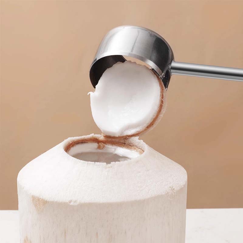 Набор инструментов для открывания кокосов из нержавеющей стали пищевого класса, простой, безопасный, нетоксичный, набор для раскалывания кокосов, идеально подходит для свежей кокосовой воды