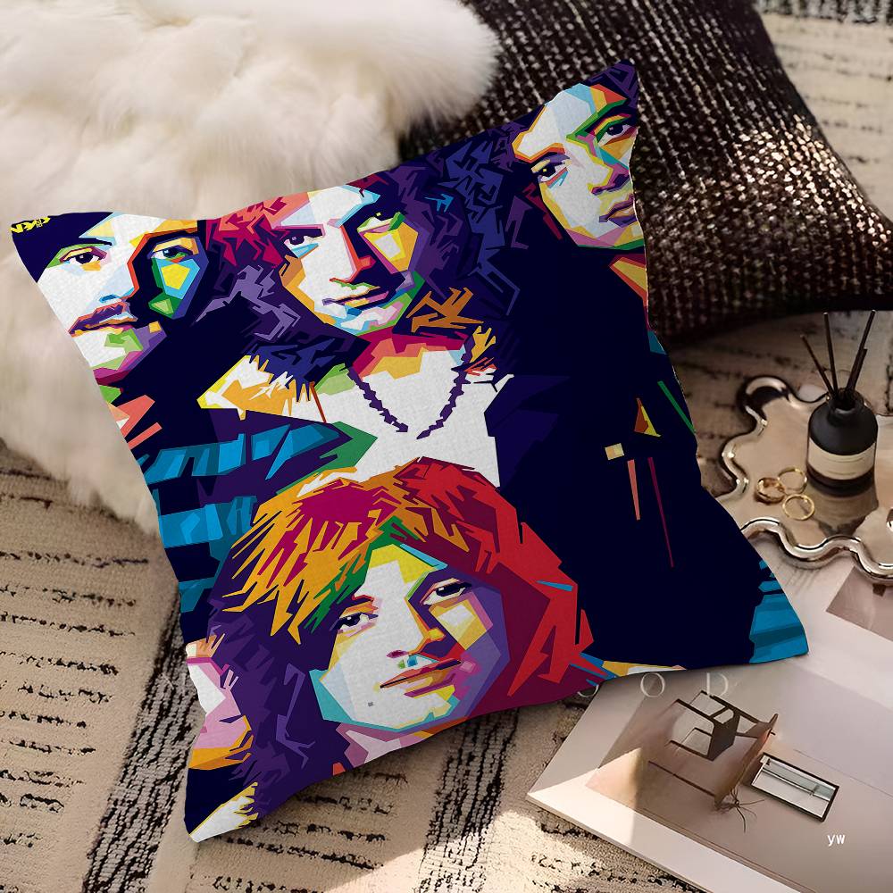 Группа L-Led Z-Zeppelin Подушка Подарок Декор для дома и офиса Спальня Диван Автомобиль Наволочка Чехол 45x45