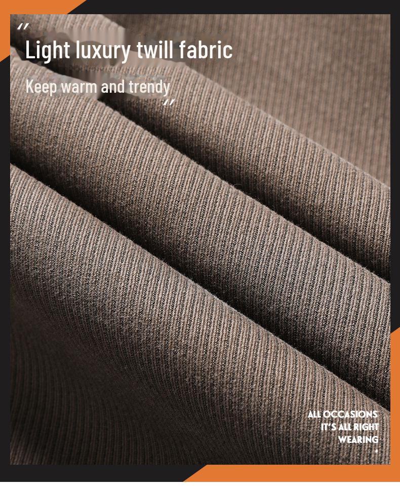 Мужские прямые узкие повседневные длинные брюки 2023 года с бархатом