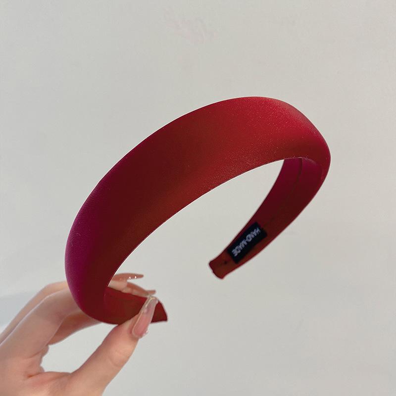 Атласный глянцевый ободок-повязка для женщин для выхода в свет с высоким подъемом и лицом, маленькие аксессуары для волос, заколка-ободок