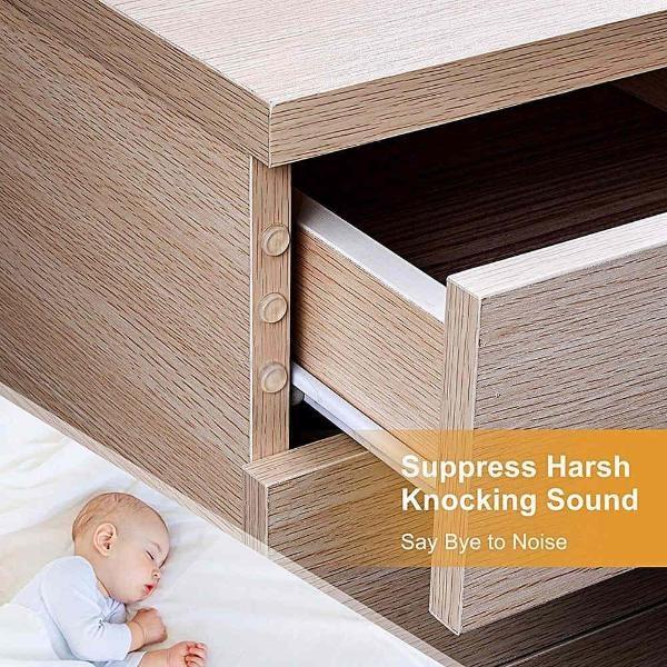 100 шт. бамперы для дверей шкафа, самоклеящиеся силиконовые ограничители для дверей, мебельные накладки, резиновый демпфер