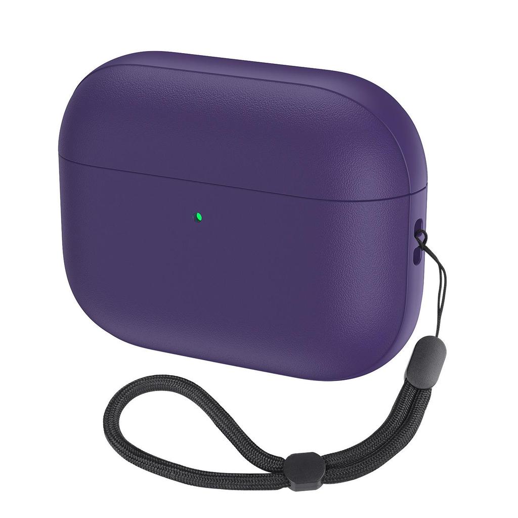 Мягкий защитный чехол для AirPods Pro 3/4 с ремешком для наушников Apple