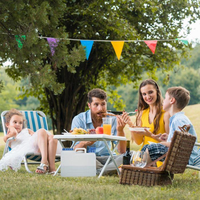 Relaxdays Jerrycan Jerricane Bidon D’eau Robinet Bouchon Réservoir 10 L Sans BPA Camping Voiture Festival, Blanc