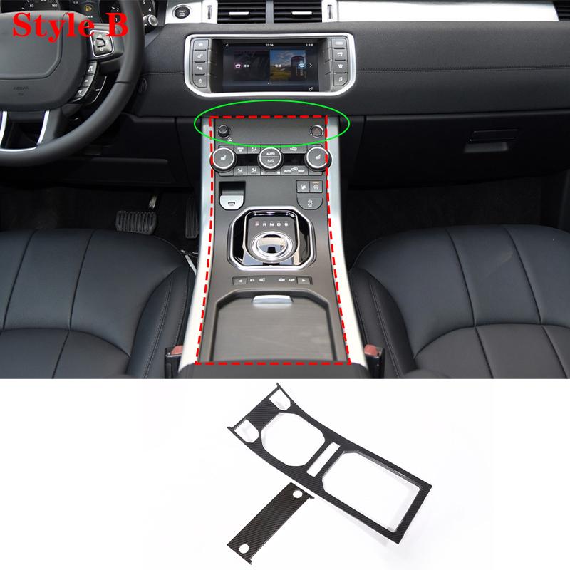 Для Land Rover Range Rover Evoque 2011-2018 Автомобильные наклейки-декоративные накладки на консоль переключения передач из углеродного волокна Аксессуары