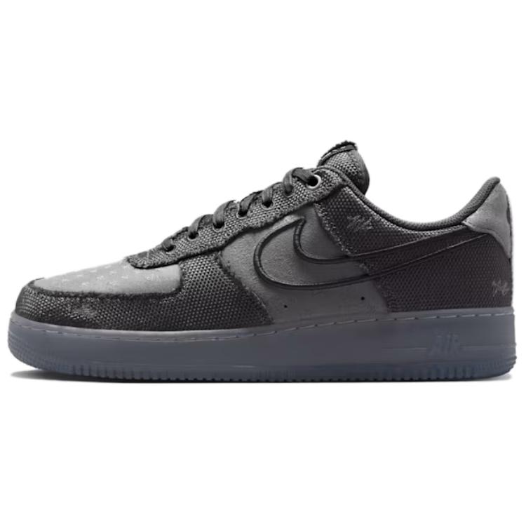 Nike Nike Air Force 1 Текстиль, Кожаные Скейтбордические Кроссовки Мужские Серые IQ0614-060