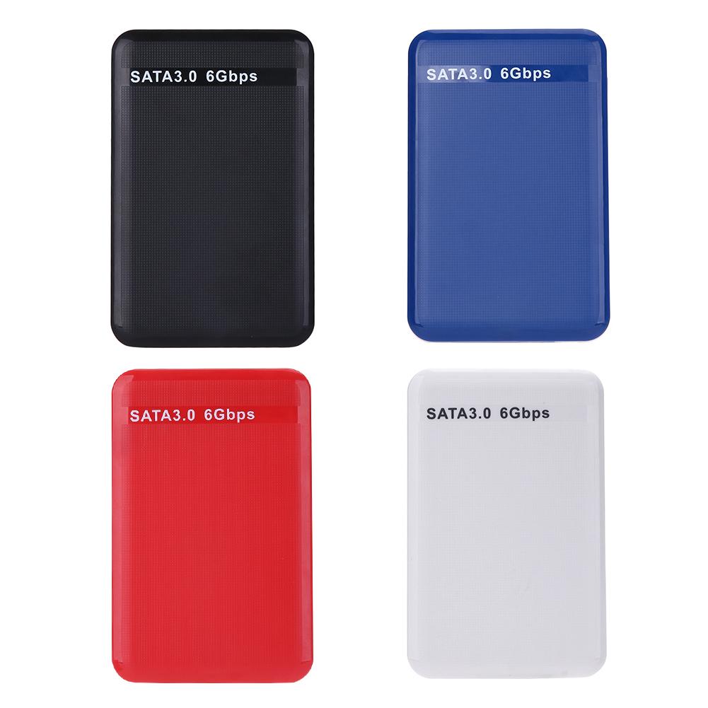 Внешний корпус для жесткого диска 2,5 дюйма USB 3.0, корпус для внешнего HDD SSD SATA, высокоскоростной, безвинтовой дизайн, корпус из АБС-пластика, красный