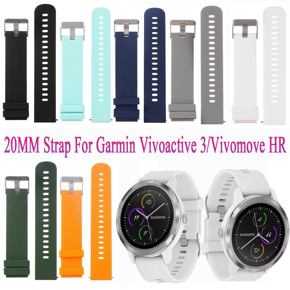 Wristbands Classic Soft Watch Band 20mm Silicone Bracelet Strap