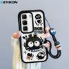 KEYSION Shockproof Case for Infinix Hot 50 4G 5G with Lanyard Soft Silicone Cute 3D Cartoon Doll Phone Cover for Infinix Hot 50 Pro 4G