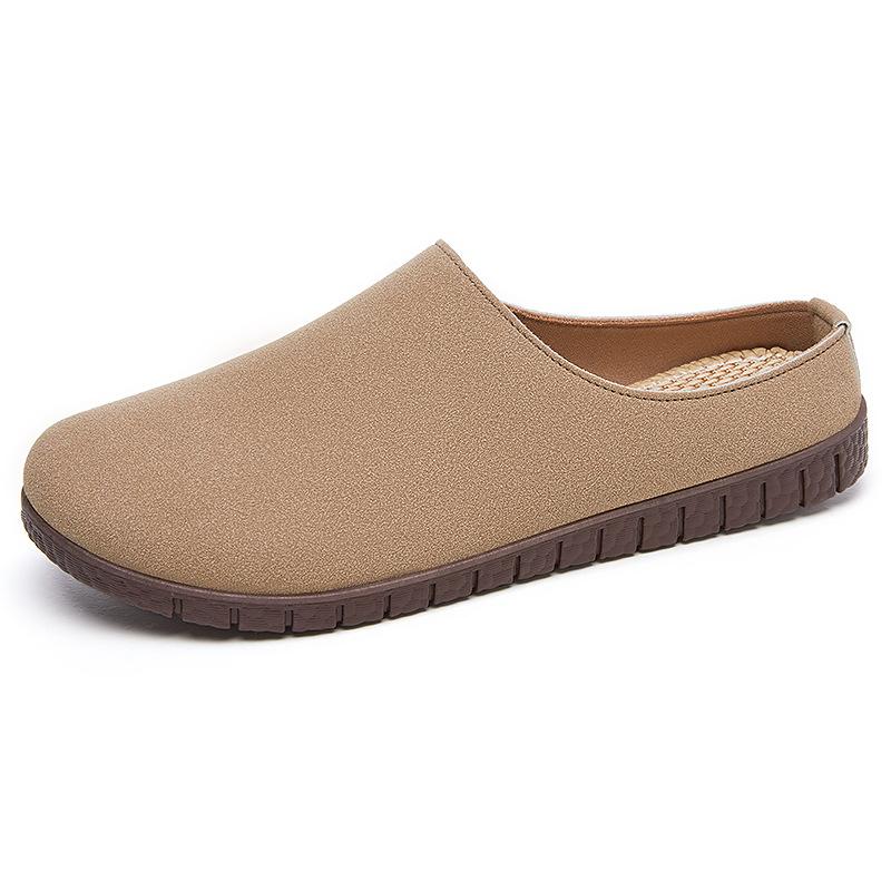 Летние новые полиуретановые полусандалии с одним ремешком, легкая универсальная повседневная обувь, удобные одинарные туфли