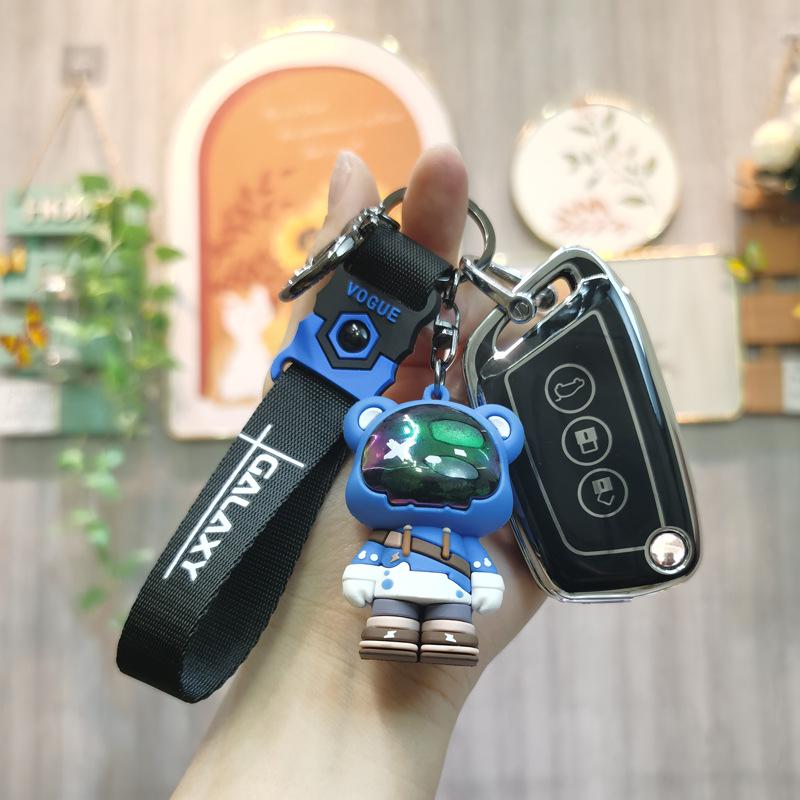 New Baojun Key Case for Kiwi EV, E300, RC6/RC5, RS3, RS5, Nano Car - Female Buckle Shell Bag