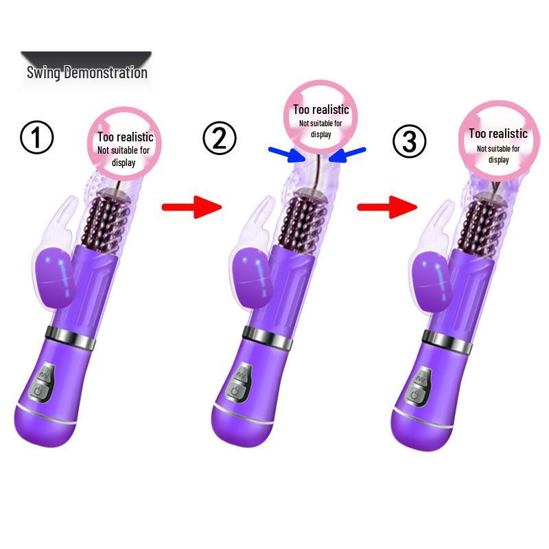 Vibrating Mermaid Rotating Dildo Massager for Women