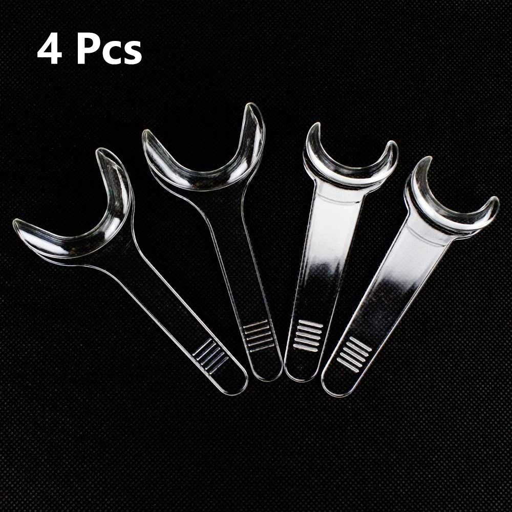 4Pcs T Shape Dental Single Head Lip Retractor Mouth Opener Tooth Cleaning Oral Care Tools Set