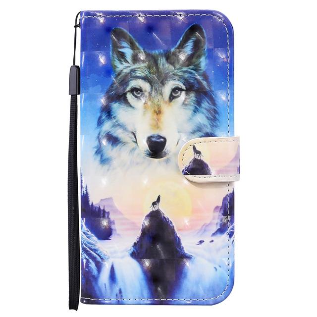 3d Flip Leather Case For Samsung Galaxy S10 S20 Note 10 20 Plus Ultra Lite Fe S10e J2 Core 2020 M31s M11 Book Cover Painted