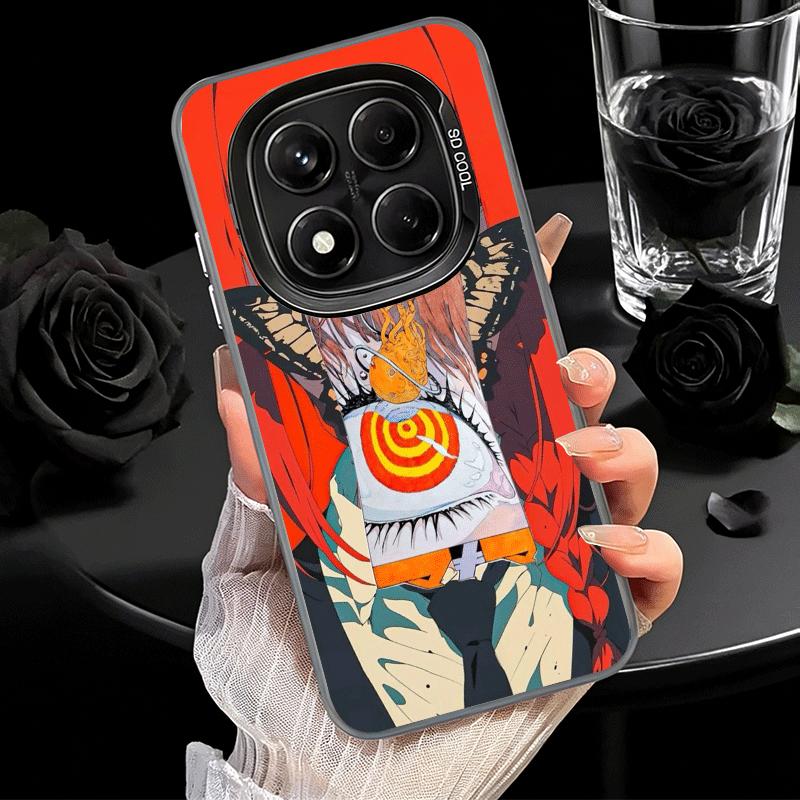 Аниме Персонаж Макима CSM Мягкий Чехол для Телефона для Xiaomi Redmi Note 13 14 15 Pro Plus 12S 12 11S 11 11T 10S 10 Ударопрочный Чехол Bac