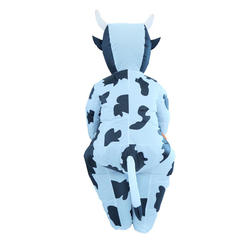 Надувная одежда для коровы Горячая мультяшная кукольная одежда для вечеринки Забавный реквизит для атмосферы знаменитостей в Интернете