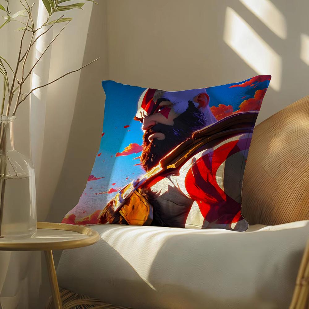 Gameg-Godofwarragnarok Pillow Case Pillowcase, Double-Sided Printed, Sofa Cushion, Bedroom Headboard