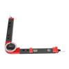 Miter Saw Protractor Metal Angle Measurement Finder Gauge Cutting Guide Tool with Bubble Level Black Red