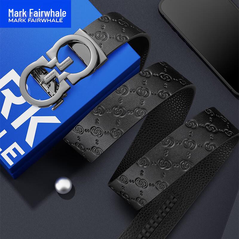 Mark Fairwhale Мужской деловой ремень из натуральной кожи