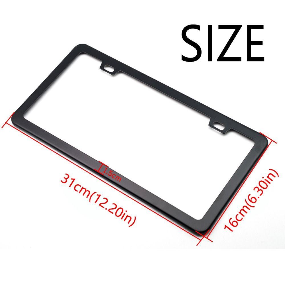 2Pcs Universal License Plate Cover Rustproof Truck License Plate  Vehicles Exterior Decoration