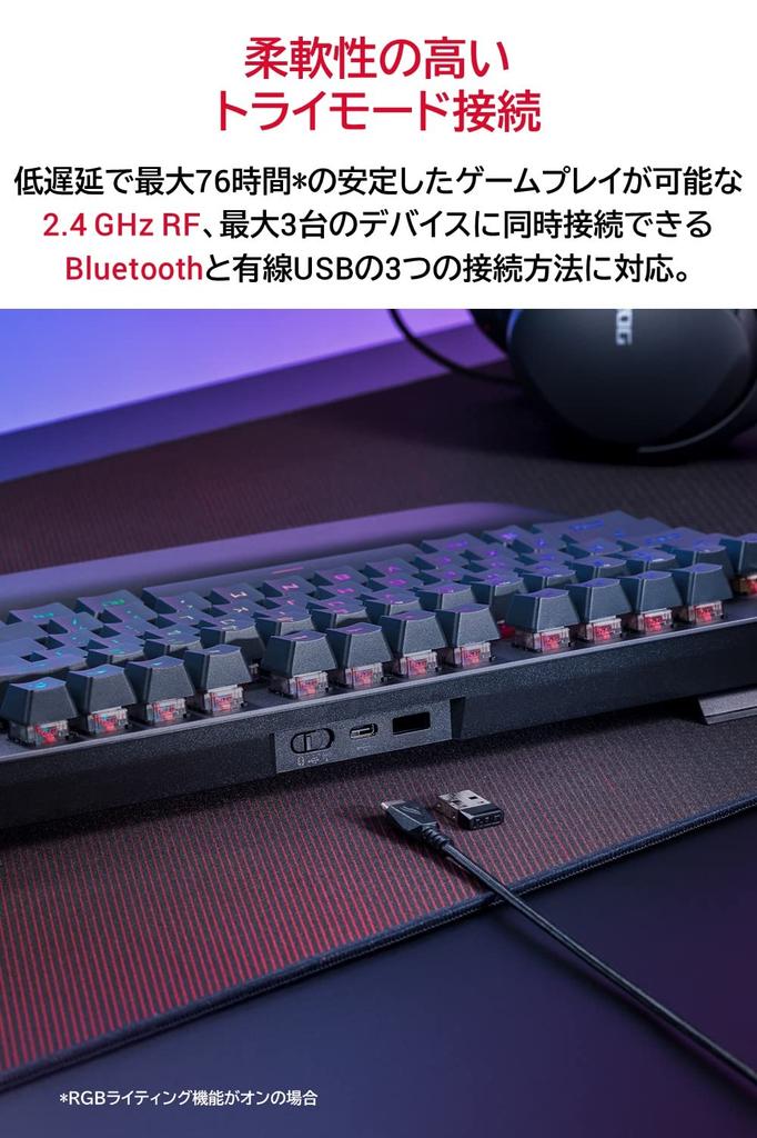 Игровая клавиатура ASUS ROG Strix Scope RX TKL Wireless Deluxe RX Mechanical Wrist (Беспроводная связь/переключатель ROG/Bluetooth 2,4 ГГц/магнитная подставка/FPS)