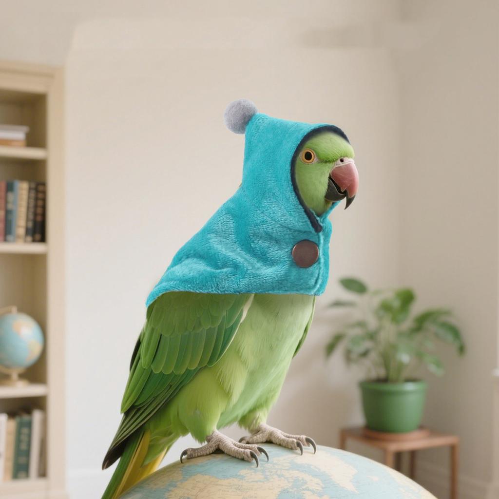 Thick Warm Bird Cape Cloak Winter Outdoor Outfit for Cockatiel Parrot Pet Bird Supplies