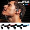 Wireless Bo-ne Conduction Headphones, Open Ear Sports Bluetooth Headset, Built-in Mic And IP56 Waterproof  For Workouts, Night Running, Cycling
