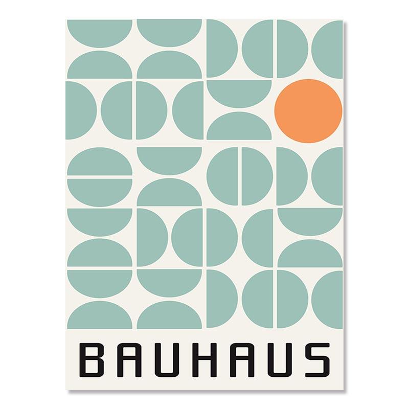 Баухаус минималистичный геометрический красный желтый бежевый постер абстрактный холст картина настенная живопись печать картина гостиная украшение дома