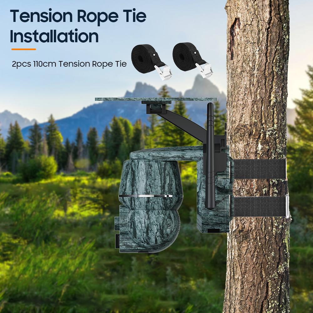 2K 4G SIM наружная солнечная камера 5MP WIFI человек/животное PIR беспроводная PTZ водонепроницаемая охранная IP камера ночного видения для наблюдения за дикой природой