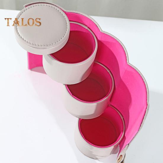 Портативная сумка для хранения ювелирных изделий, большая вместимость, многофункциональный многослойный органайзер для хранения ожерелий, колец, сережек, футляр для ювелирных изделий