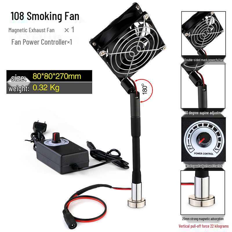 Multifunctional Soldering Station Kit with Magnifying Glass, Desk Lamp, Fume Extractor, & Magnetic Repair Tools