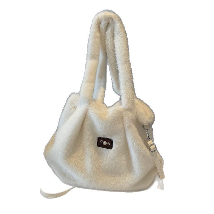 2025 Women's Fashionable Furry Crossbody Bag - High-Value, Casual, Niche Style Handbag