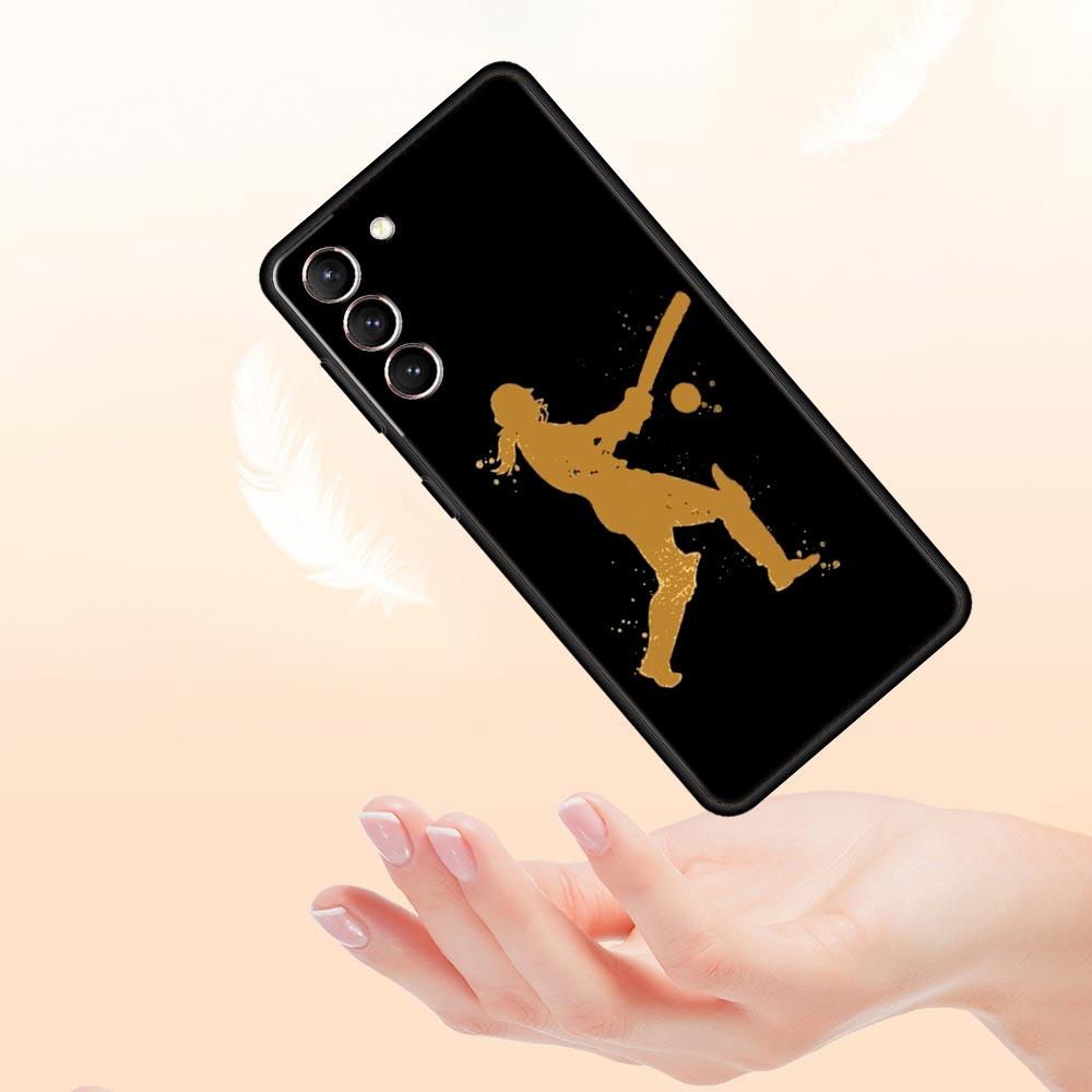 Baseball Phone Case For Samsung Galaxy S23 Ultra S22 S21 S20 FE 5G S10 S10E S9 S8 Plus Note 20 Soft Silicone Cover Bumper