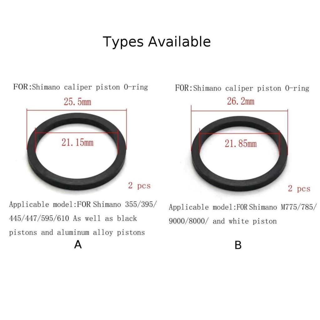 355 Caliper Piston Sealing Ring For-shimano Hydraulic Brake Piston Black Sponge
