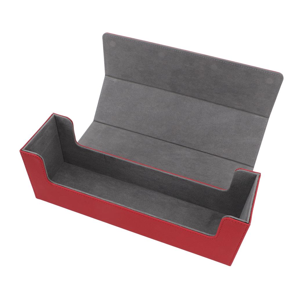 Card Storage Box Multipurpose PU Leather Large Capacity Magnetic Closure Card Deck Case for 400