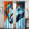 Комикс гоночный автомобиль крутой печатный 3D современный светофильтрующий занавес оконные шторы для детской девочки гостиная спальня 2 шт