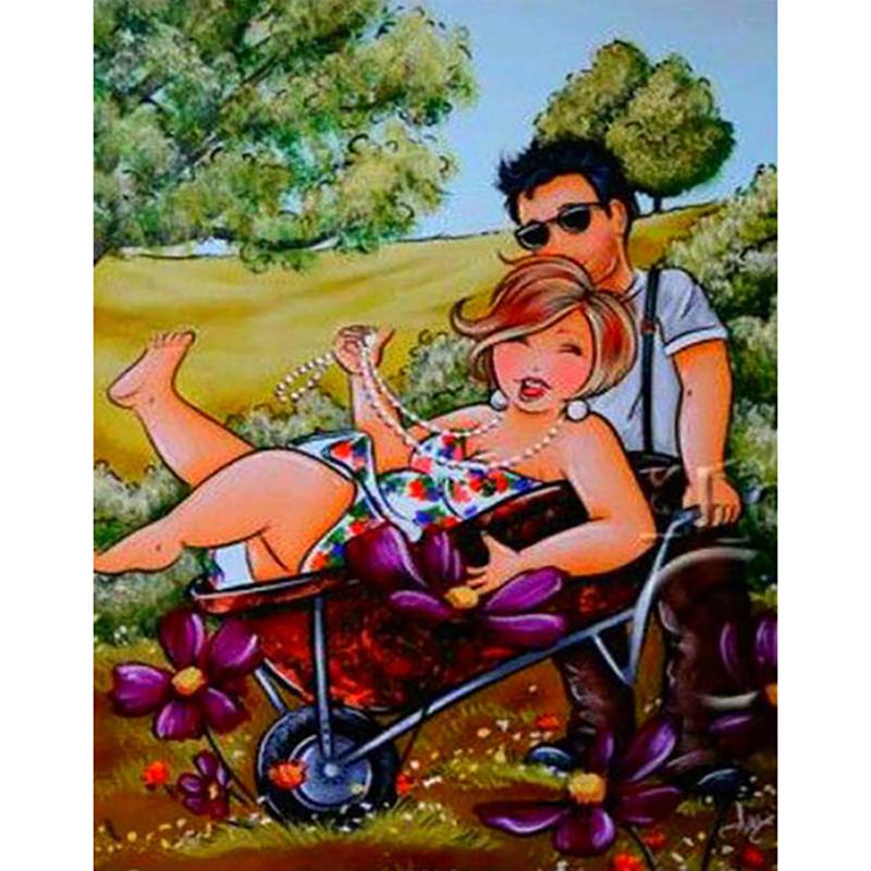 DIY алмазная живопись полная круглая дрель толстые женщины толстые дамы Алмазная художественная вышивка Broderie Diamant картина стразами