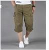 Men's Multi-Pocket Loose Fit Cropped Overalls - Mid-Length Lightweight Outdoor Casual Shorts