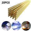 20pcs Brass Welding Wire Brazing Rods with Low Temperature Welding Rod 1.6*250mm
