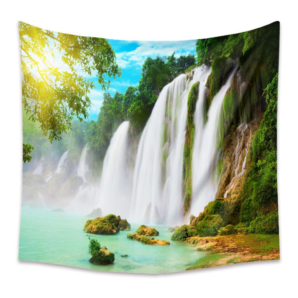 Гобелен Главная Богемный гобелен Украшение комнаты Гобелен Фон Ткань Гобелен Пейзаж Гобелен