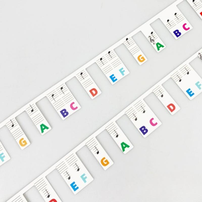 Руководство по нотам для начинающих, Съемные наклейки с нотами для клавиатуры пианино для обучения, 88 клавиш, полный размер, Не нужны наклейки, Многоразовые