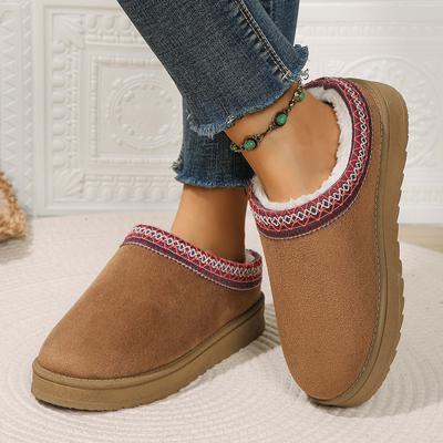 Модные зимние сапоги женские зимние теплые на толстой подошве без каблука с мехом полусапожки хлопковые туфли удобные теплые сапоги для женщин