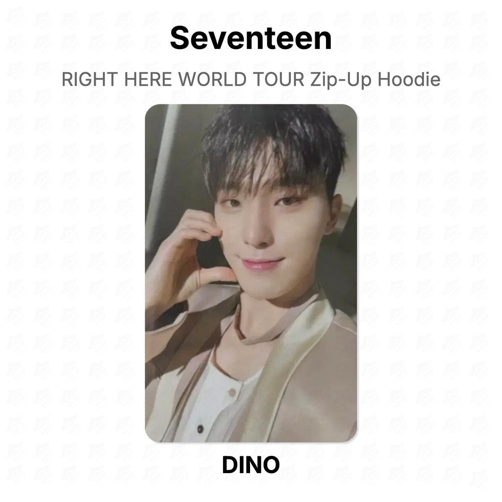 Seventeen RIGHT HERE WORLD TOUR Худи на молнии Официальная фотокарточка