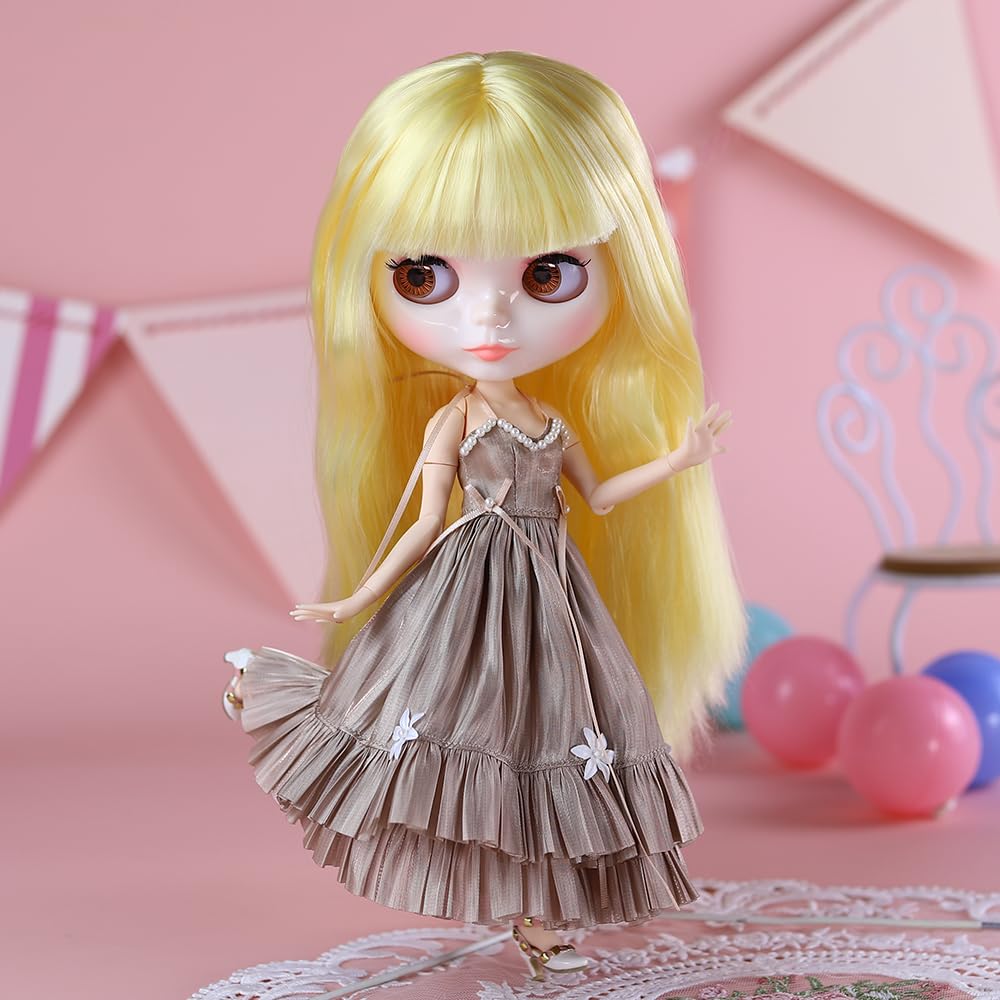 ICY Fortune Days Кукольная одежда Синяя Подходит для куклы ростом или 30 см Платье Подходит для одежды - Платье, Аксессуары 1/6, Блайз, Обитсу, Ликка-чан