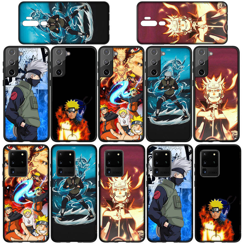Для Samsung Galaxy S25 S24 S23 S22 Ultra FE Plus A17 A37 A57 A56 A55 A06 A16 A15 A36 A26 A35 A05 A25 A54 A34 Чехол для телефона Мультяшный Наруто Какаши Обложка