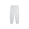 Li Ning Sports Trend Series Solid Color Mid Waist Comfortable Breathable Cuffed Knitted Joggers Men Joggers Stone-Gray AKLU037-3