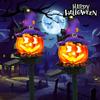Outdoor Solar Pumpkin Ghost Pile Lamp Waterproof Halloween Decoration Weird Garden Courtyard Dusk To Dawn Terror Passage