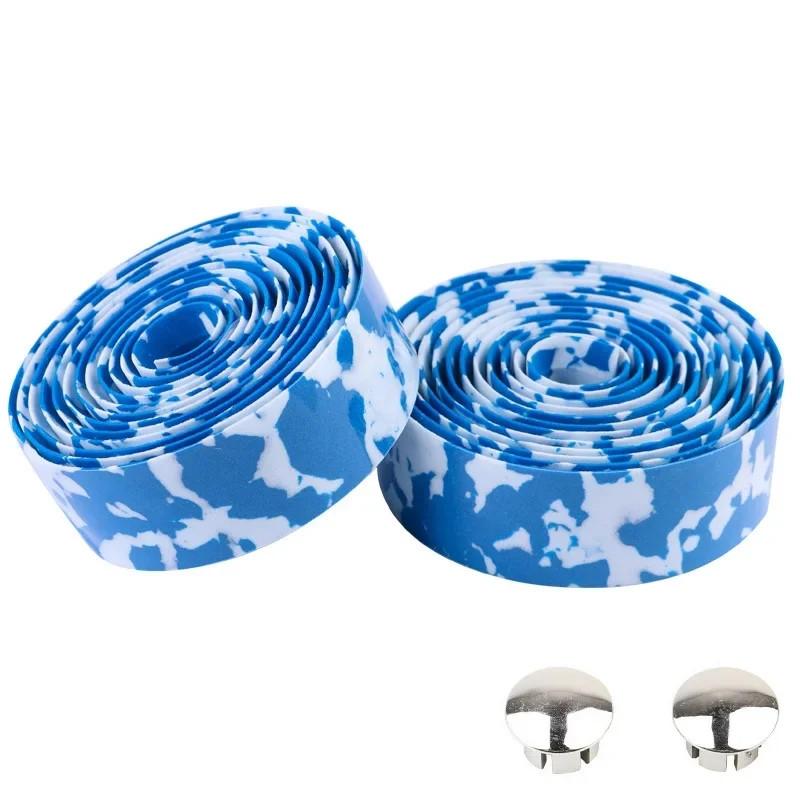 1 пара дорожных велосипедных лент на руль, дышащая противоскользящая губка, велосипедная лента, камуфляжная амортизирующая ручка, аксессуары для MTB