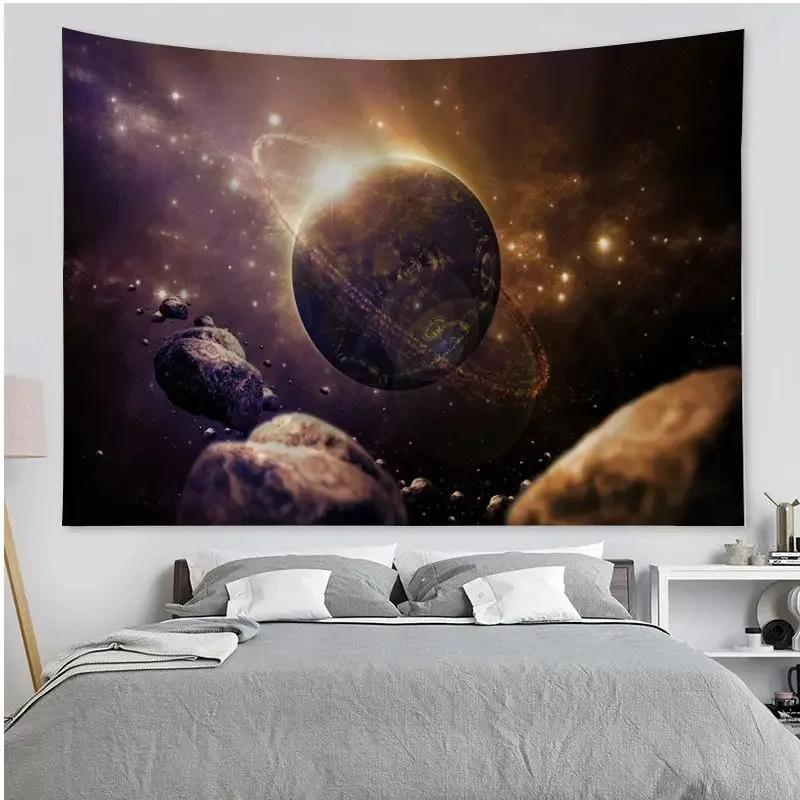 Спальня Гостиная Гобелен Вселенная Планета Красочный Гобелен Мода Домашнее Украшение