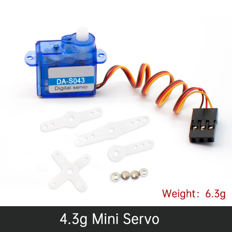 LIZAO Mini GH-S37D GH-S37A 3,7g GH-S43A 4,3g Servo Digital Mini Servo para RC de avión y helicóptero barco