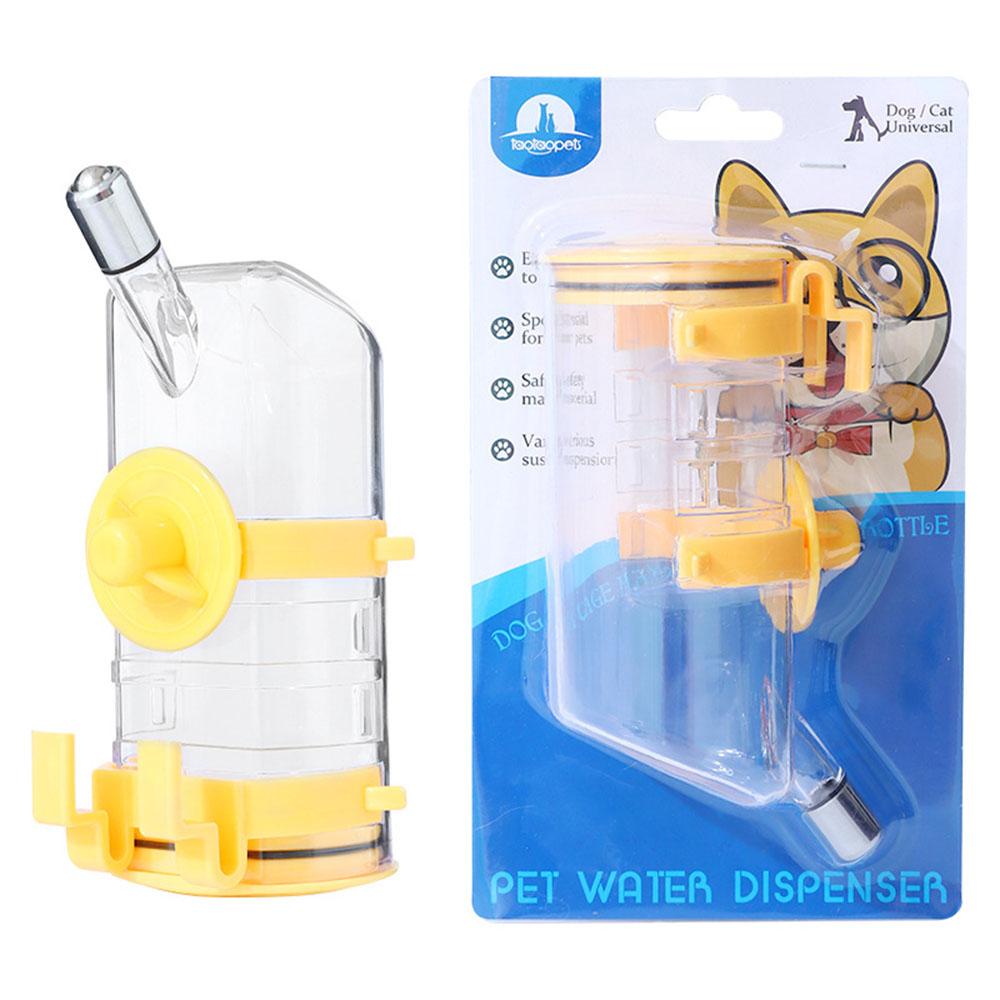 Hanging Pet Water Dispenser - Wall-Mounted Dog & Cat Water Bottle, Leakproof Hanging Drinker for Crates/Cages,
